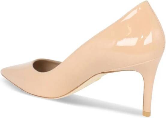 Stuart Weitzman Pumps met puntige neus Beige