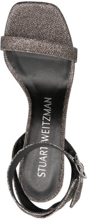 Stuart Weitzman Sandalen met glitter Zwart