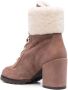 Stuart Weitzman Enkellaarzen met veters Bruin - Thumbnail 3