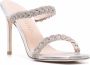 Stuart Weitzman Addison stiletto sandalen Zilver - Thumbnail 2