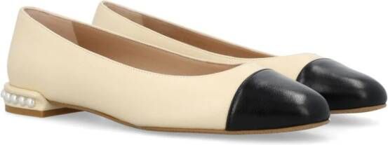 Stuart Weitzman Ballerina's met leren zool Beige