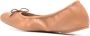 Stuart Weitzman Bardot leren ballerina's Bruin - Thumbnail 3