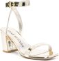 Stuart Weitzman Barelynude wikkel sandalen Goud - Thumbnail 2