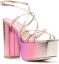 Stuart Weitzman Barelythere sandalen met plateauzool Roze - Thumbnail 2