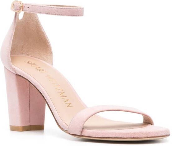 Stuart Weitzman Sandalen met blokhak Roze