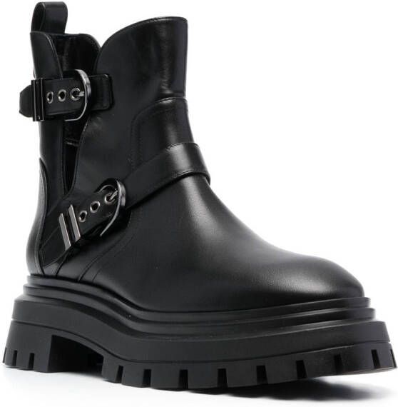 Stuart Weitzman Leren laarzen Zwart