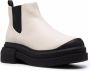 Stuart Weitzman Chunky enkellaarzen Beige - Thumbnail 2