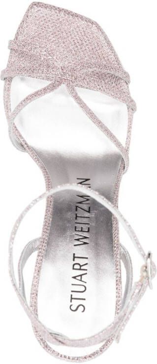 Stuart Weitzman Sandalen met kruisbandjes Roze