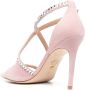 Stuart Weitzman Sandalen verfraaid met kristallen Roze - Thumbnail 3