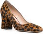 Stuart Weitzman Curveblock pumps met luipaardprint Bruin - Thumbnail 2