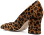 Stuart Weitzman Curveblock pumps met luipaardprint Bruin - Thumbnail 3