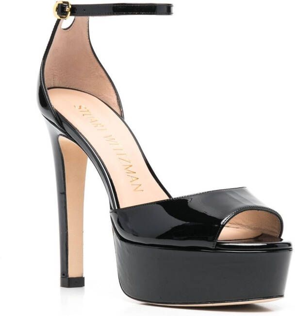 Stuart Weitzman Disco glanzende pumps Zwart