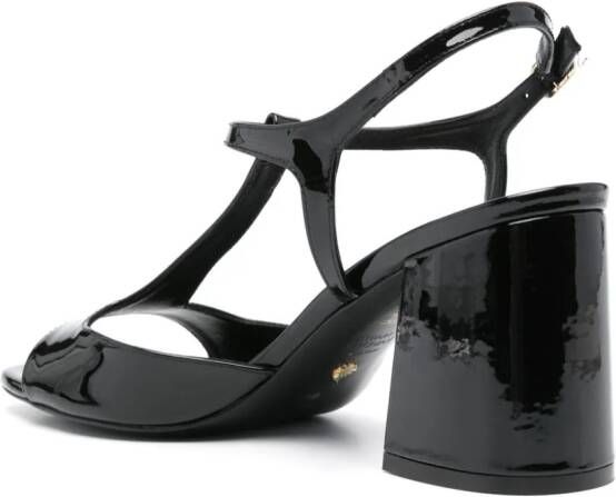 Stuart Weitzman Flareblock 75 mm sandalen Zwart