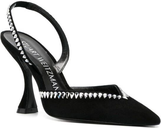 Stuart Weitzman Pumps met puntige neus Zwart