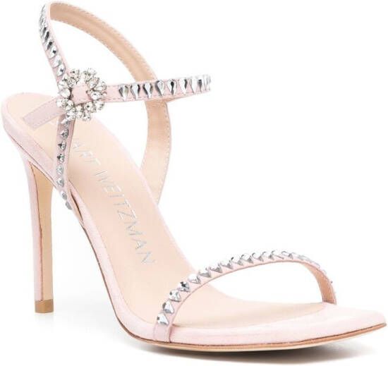 Stuart Weitzman Gemcut sandalen Roze