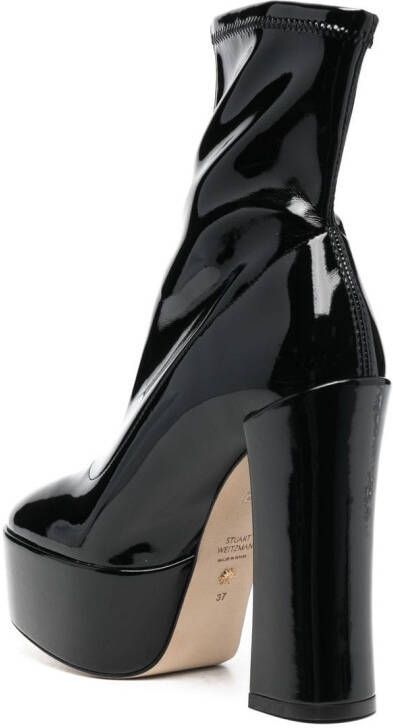 Stuart Weitzman Glanzende laarzen Zwart