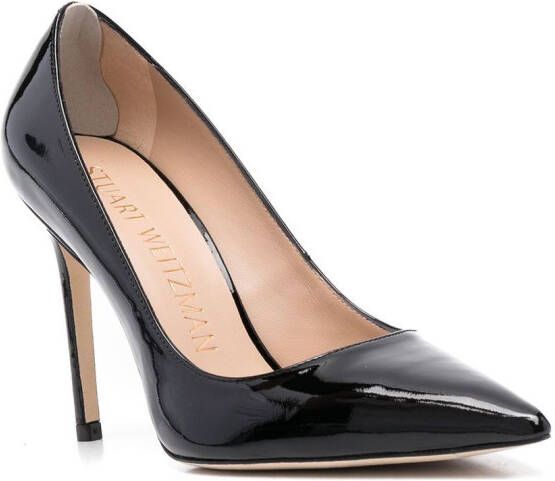 Stuart Weitzman Glanzende pumps Zwart