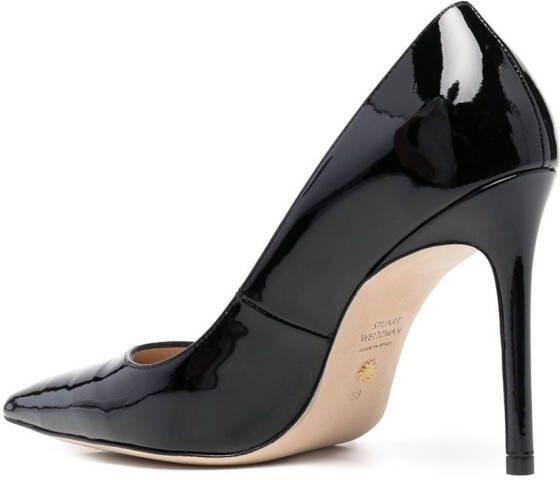 Stuart Weitzman Glanzende pumps Zwart