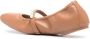 Stuart Weitzman Goldie leren ballerina's Bruin - Thumbnail 3