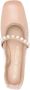 Stuart Weitzman Goldie leren ballerina's Beige - Thumbnail 4