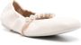 Stuart Weitzman Goldie leren ballerina's Beige - Thumbnail 2