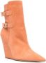 Stuart Weitzman Laarzen met gesp Oranje - Thumbnail 2