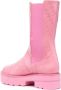 Stuart Weitzman Laarzen met krokodillenleer-effect Roze - Thumbnail 3