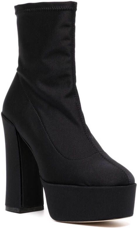 Stuart Weitzman Laarzen met plateauzool Zwart