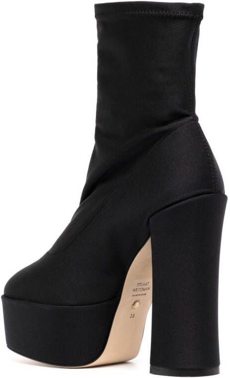 Stuart Weitzman Laarzen met plateauzool Zwart