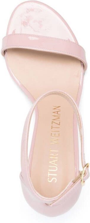 Stuart Weitzman Lakleren sandalen Roze