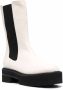 Stuart Weitzman Leren laarzen Beige - Thumbnail 2