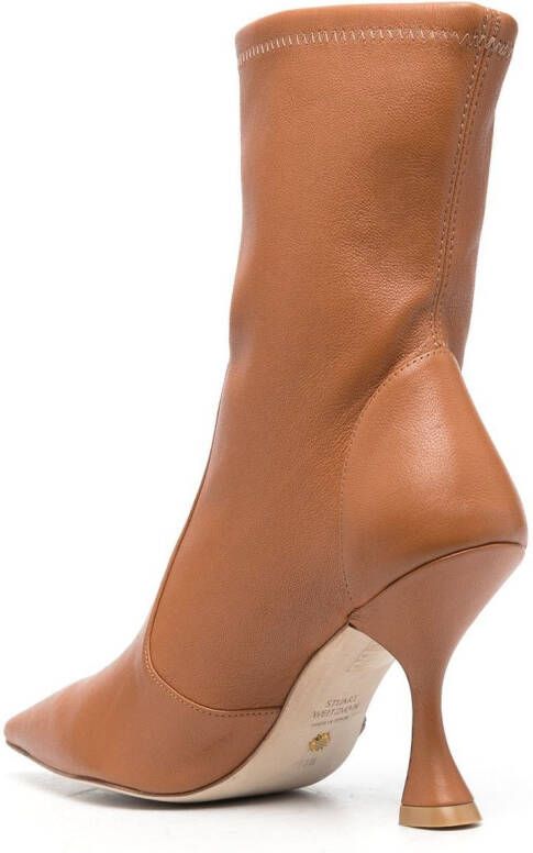 Stuart Weitzman Leren laarzen Bruin