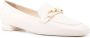 Stuart Weitzman Leren loafers met logoplakkaat Beige - Thumbnail 2