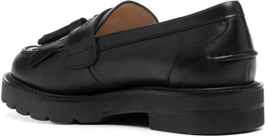 Stuart Weitzman Leren loafers Zwart