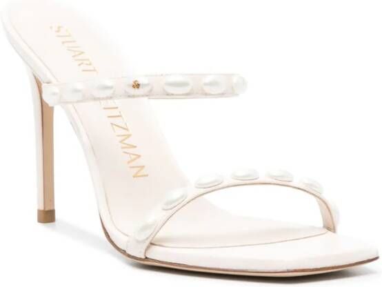 Stuart Weitzman Leren muiltjes Beige