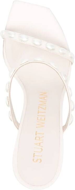 Stuart Weitzman Leren muiltjes Beige