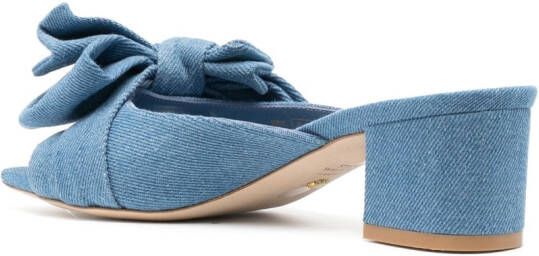 Stuart Weitzman Leren muiltjes Blauw