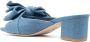 Stuart Weitzman Leren muiltjes Blauw - Thumbnail 3