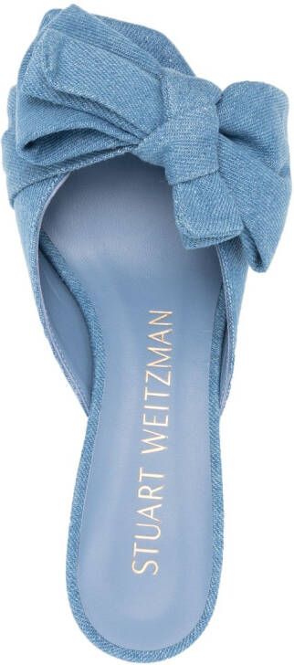 Stuart Weitzman Leren muiltjes Blauw