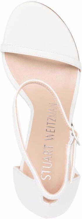 Stuart Weitzman Leren sandalen Wit