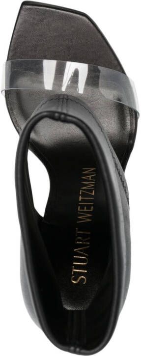 Stuart Weitzman Leren sandalen Zwart