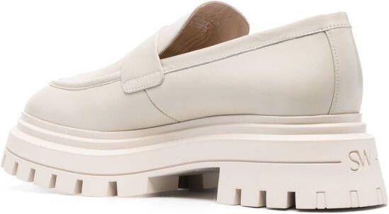 Stuart Weitzman Loafers met ronde neus Beige