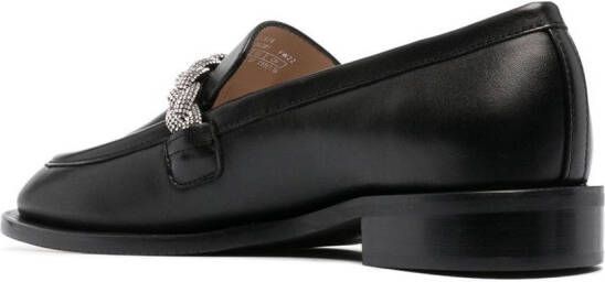 Stuart Weitzman Loafers verfraaid met kristallen Zwart