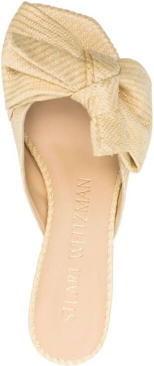 Stuart Weitzman LOVEKNOT slippers Beige