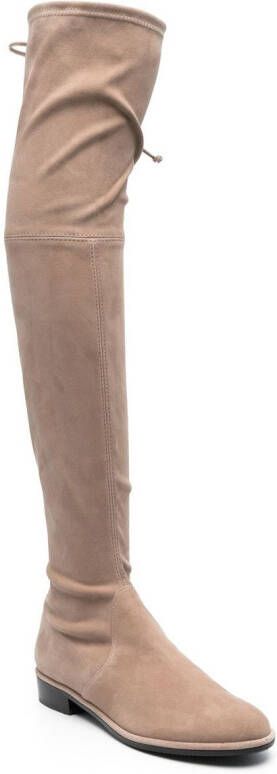 Stuart Weitzman Lowland knielaarzen Beige