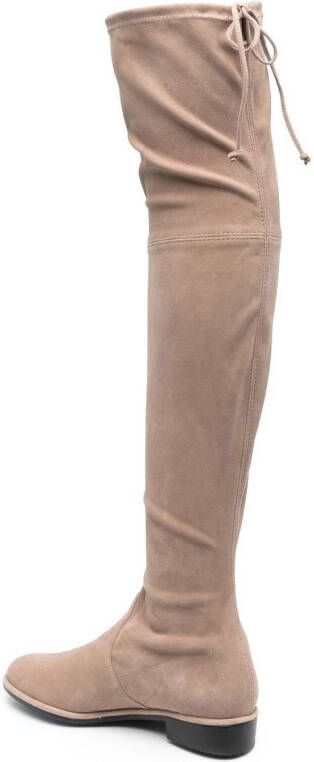 Stuart Weitzman Lowland knielaarzen Beige