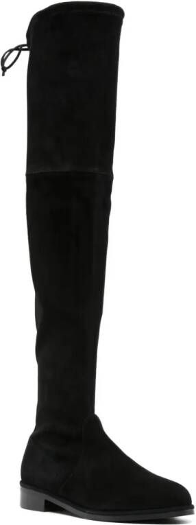 Stuart Weitzman Lowland Lift overknee laarzen Zwart