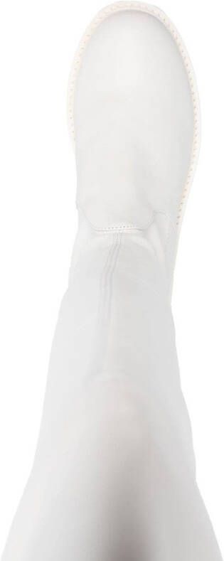 Stuart Weitzman Lowland overknee laarzen Wit