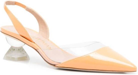 Stuart Weitzman Lucite Sculpt pumps Oranje