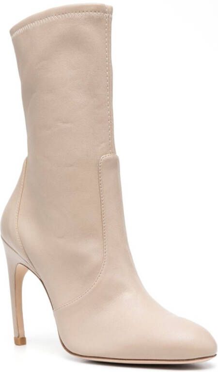 Stuart Weitzman Luxecurve stretch laarzen Beige